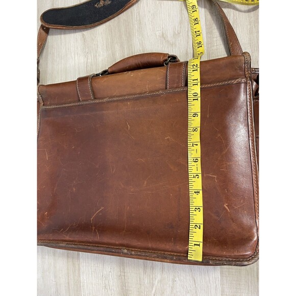 Vintage SCHLESINGER Messanger  Leather Bag. - Picture 11 of 14